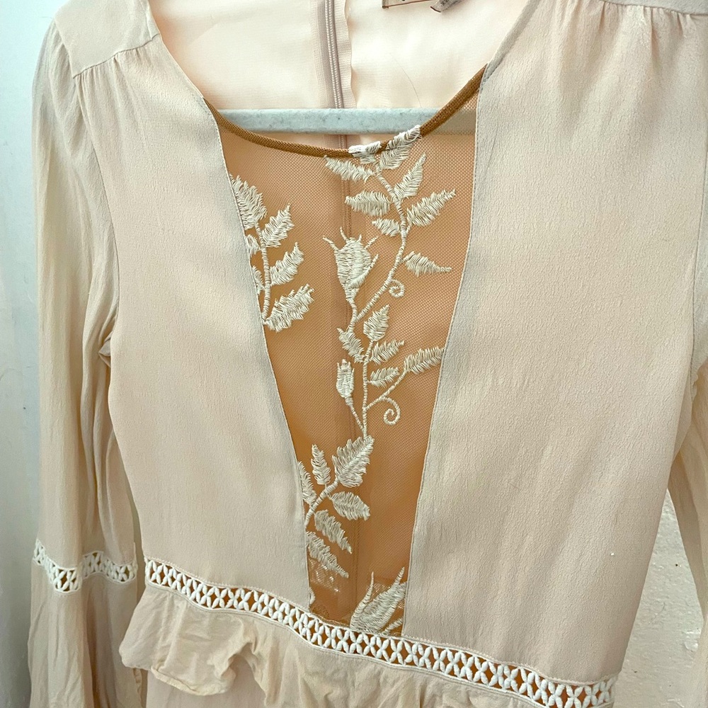 For Love & Lemons / Emilia Mesh Flare Mini Dress - Picture 6 of 14